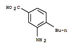 3-氨基-4-丁基苯甲酸结构式_99985-72-5结构式