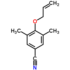 4-(烯丙氧基)-3,5-二甲基苯甲腈结构式_100191-87-5结构式