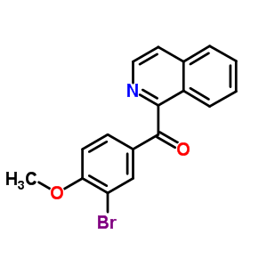 Methanone,(3-bromo-4-methoxyphenyl)-1-isoquinolinyl- Structure,10134-01-7Structure