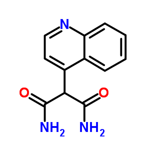 2-(4-喹啉)-丙二酰胺结构式_10147-04-3结构式