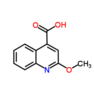 2-甲氧基喹啉-4-羧酸结构式_10222-62-5结构式