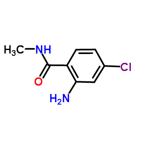 2-氨基-4-氯-N-甲基苯甲酰胺结构式_104775-66-8结构式
