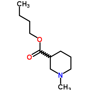 1-甲基-3-哌啶羧酸丁酯结构式_10558-62-0结构式