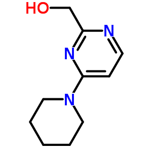 (4-哌啶-1-基嘧啶-2-基)甲醇结构式_105950-91-2结构式
