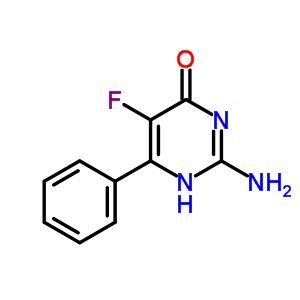 2-氨基-5-氟-6-苯基-4(3H)-嘧啶酮结构式_106791-94-0结构式