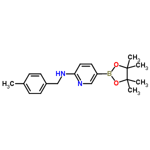 2-Pyridinamine, N-[(4-methylphenyl)methyl]-5-(4,4,5,5-tetramethyl-1,3,2-dioxaborolan-2-yl)- Structure,1073354-32-1Structure