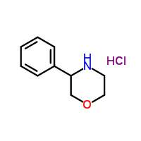 3-苯基吗啉盐酸盐结构式_1093307-44-8结构式