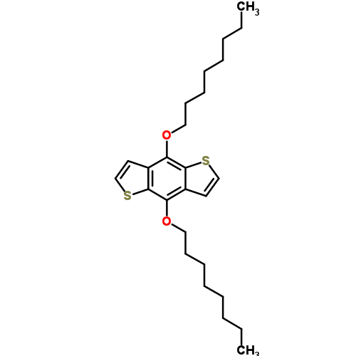 4,8-双(辛基氧基)苯并[1,2-b:4,5-b]二噻吩结构式_1098102-94-3结构式