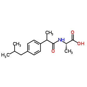 N-2-4-(2-甲基丙基)苯基-1-氧代丙基-L-丙氨酸结构式_110467-60-2结构式