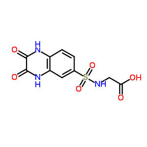 (2,3-Dioxo-1,2,3,4-tetrahydro-quinoxaline-6-sulfonylamino)-acetic acid Structure,112170-26-0Structure