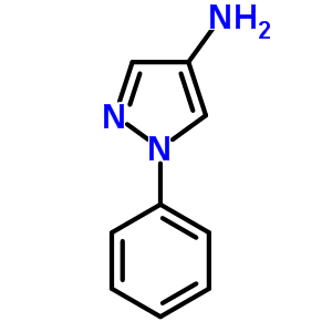 1-苯基-1H-吡唑-4-胺结构式_1128-53-6结构式