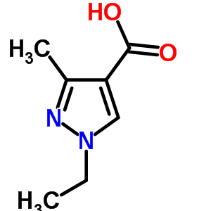 1-乙基-3-甲基-1H-吡唑-4-羧酸结构式_113131-46-7结构式