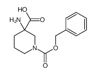 1-CBZ-3-氨基-哌啶-3-羧酸结构式_1131595-03-3结构式