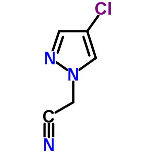 (4-氯-1H-吡唑-1-基)乙腈结构式_113336-23-5结构式