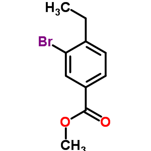 3-Bromo-4-ethylbenzoic acid methyl ester Structure,113642-05-0Structure