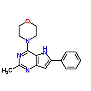 4-(2-Methyl-6-phenylpyrrolo[2,3-e]pyrimidin-4-yl)morpholine Structure,114685-14-2Structure