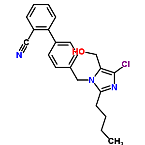  4’-[(2-Butyl-4-chloro-5-hydroxymethyl)-1h-imidazol-1-yl)methyl]-[1,1’-biphenyl]-2-carbonitrile Structure,114772-55-3Structure