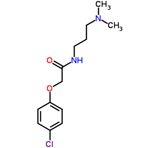 2-(4-氯苯氧基)-N-(3-二甲基氨基丙基)乙酰胺结构式_1149-65-1结构式