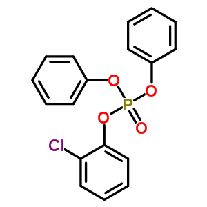 2-氯苯基磷酸二苯酯结构式_115-85-5结构式