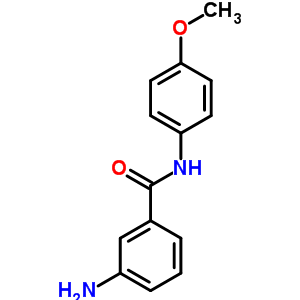 3-氨基-n-(4-甲氧基苯基)苯甲酰胺结构式_115175-19-4结构式