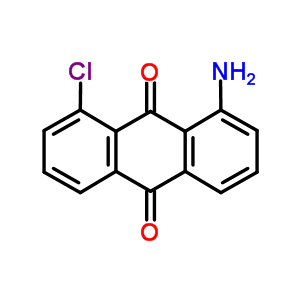 1-氨基-8-氯-9,10-蒽二酮结构式_117-09-9结构式