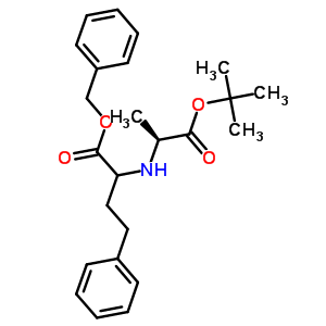 N-[1-(S)-苄氧基羰基-3-苯基丙基]-L-丙氨酸 叔丁酯结构式_117560-14-2结构式