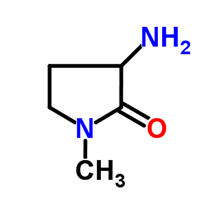3-氨基-1-甲基吡咯烷-2-酮结构式_119329-48-5结构式
