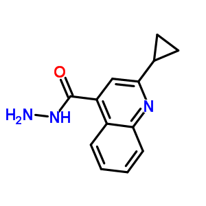 2-环丙基喹啉-4-碳酰肼结构式_119778-68-6结构式