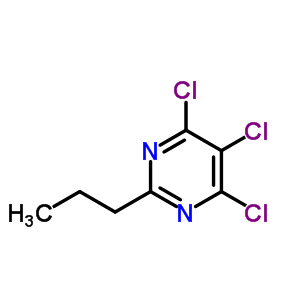 4,5,6-三氯-2-丙基-嘧啶结构式_1199-76-4结构式