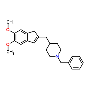 1-Benzyl-4-[(5,6-dimethoxy-1h-inden-2-yl)methyl]piperidine Structure,120013-45-8Structure