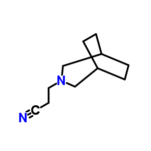 3-氮杂双环[3.2.2]壬烷-3-丙腈结构式_1202-28-4结构式