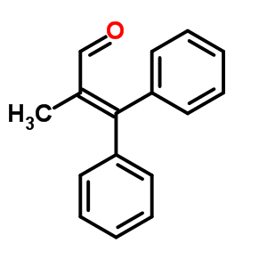 2-甲基-3,3-二苯基-2-丙烯醛结构式_1213-69-0结构式