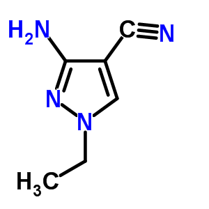 3-氨基-1-乙基-1H-吡唑-4-甲腈结构式_122799-95-9结构式