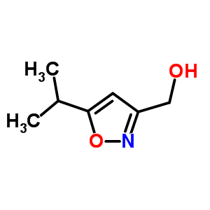 (5-异丙基异噁唑-3-基)甲醇结构式_123770-63-8结构式
