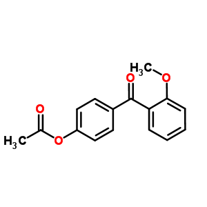 4-乙酰氧基-2’-甲氧基苯甲酮结构式_124208-72-6结构式