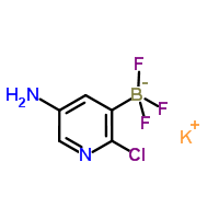 (5-氨基-2-氯吡啶-3-基)三氟硼酸钾结构式_1245906-63-1结构式