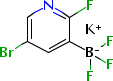 (5-溴-2-氟吡啶-3-基)三氟硼酸钾结构式_1245906-64-2结构式