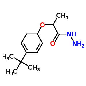 2-(4-叔丁基苯氧基)丙酰肼结构式_125096-56-2结构式
