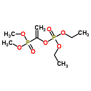 1-(二甲氧基膦)乙烯磷酸二乙酯结构式_126-61-4结构式