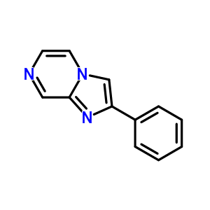 2-苯基咪唑并[1,2-a]吡嗪结构式_126052-34-4结构式