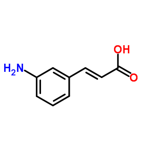 (2E)-3-(3-氨基苯基)丙烯酸结构式_127791-53-1结构式