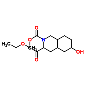 3-乙基 2-甲基 6-羟基八氢异喹啉-2,3(1h)-二羧酸结构式_128073-41-6结构式