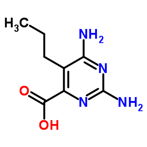 2,6-二氨基-5-丙基-4-嘧啶羧酸结构式_13166-62-6结构式