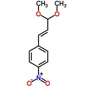 1-(3,3-二甲氧基-1-丙烯-1-基)-4-硝基-苯结构式_13189-09-8结构式
