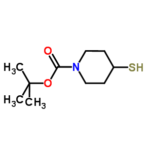 1-N-boc-4-疏基哌啶结构式_134464-79-2结构式
