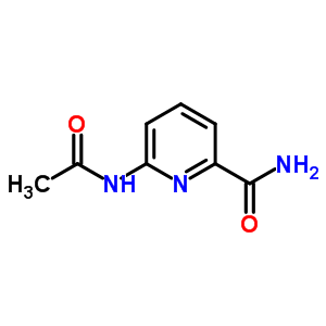6-乙酰氨基吡啶-2-羧酰胺结构式_13537-98-9结构式