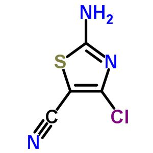 2-氨基-4-氯噻唑-5-甲腈结构式_136195-53-4结构式