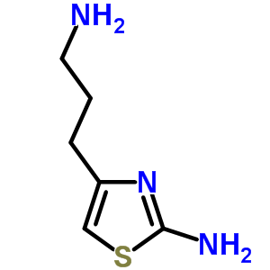 4-(3-氨基丙基)-1,3-噻唑-2-胺结构式_136604-78-9结构式