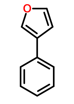 3-苯基呋喃结构式_13679-41-9结构式