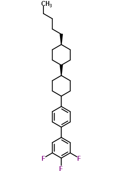 反式,反式-4-(4-戊基-双环己基-4-基)--3,4,5-三氟联苯结构式_137529-43-2结构式